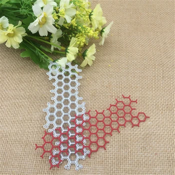 

Honeycomb circle Metal Cutting Dies Stencils For Card Making Decorative Embossing Suit Paper Cards Stamp DIY