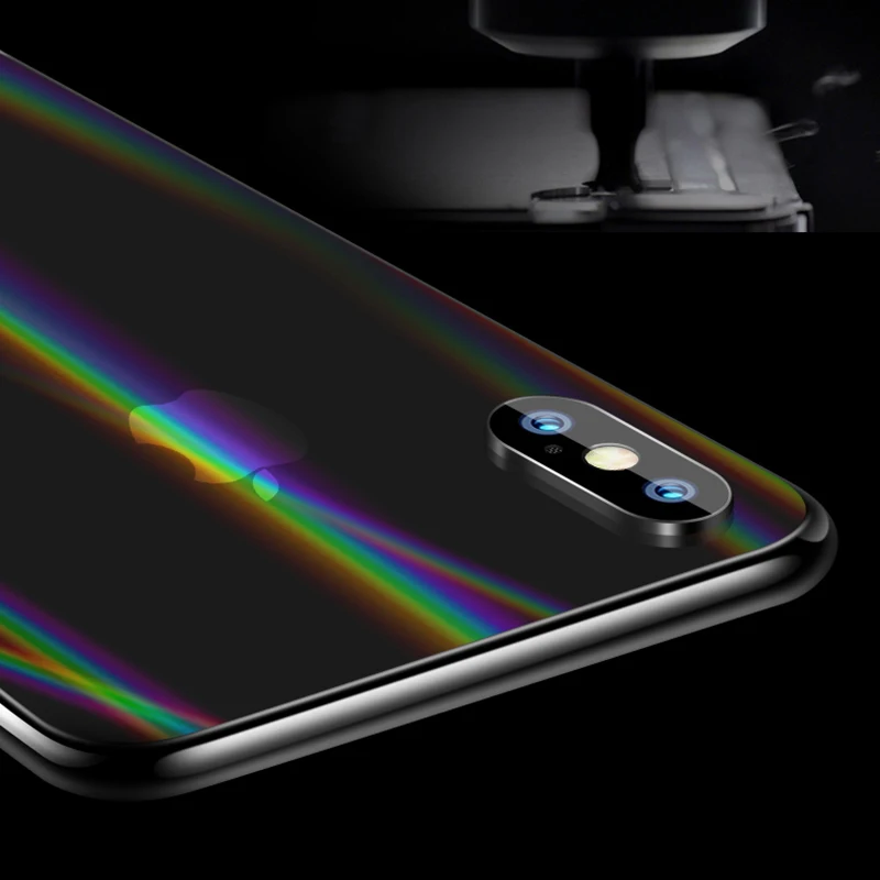 Newest Diamond Stealth Film Clear Aurora Phone Back Protective Film For iPhone X 8 7 Plus SAMSUNG S9+ S8 Note 8 W2017 W2018 1+6 (6)