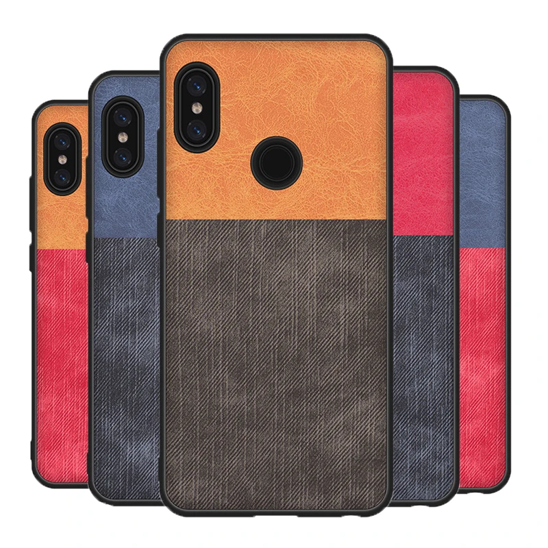 

For Xiaomi Redmi 6A 6 PRO Note 5 6 Note 7 Case Fabric Cloth TPU Business Dark Hand craft FOR Redmi Note7 6 Pro Case