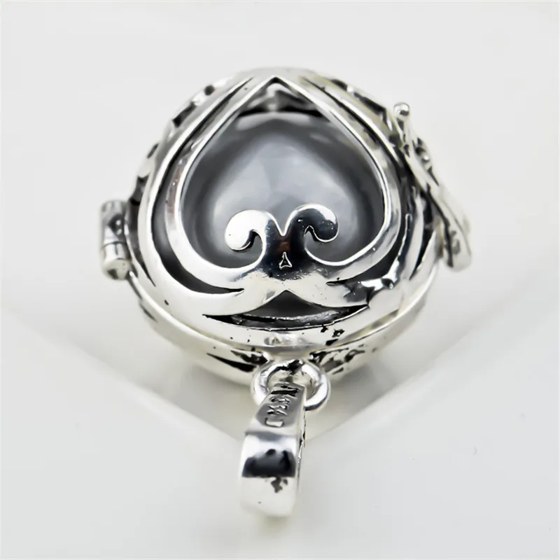 

H55 Fashion Harmony Ball Pendant 1PC 18MM Heart Cage with 16MM Multicolor Mexican Bola Angel Caller Pendant For Pregnant Women