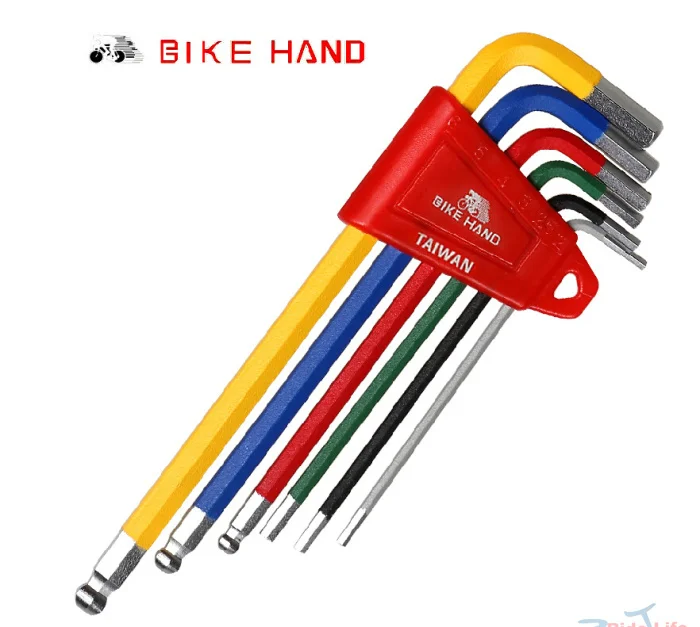 6pcs/set Hex Key Ball End Set Allen Keys 2/2.5/3/4/5/6mm Wrench Handle Hexwrench bike bicycle repair tools kits set photo