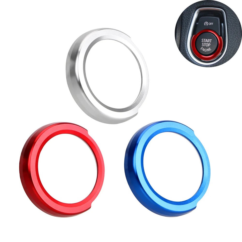 

Engine Start Button Ring Car Ignition Keyhole Ring for BMW 1 2 3 4 series X1 Car Stickers and Decals Decoration Cover