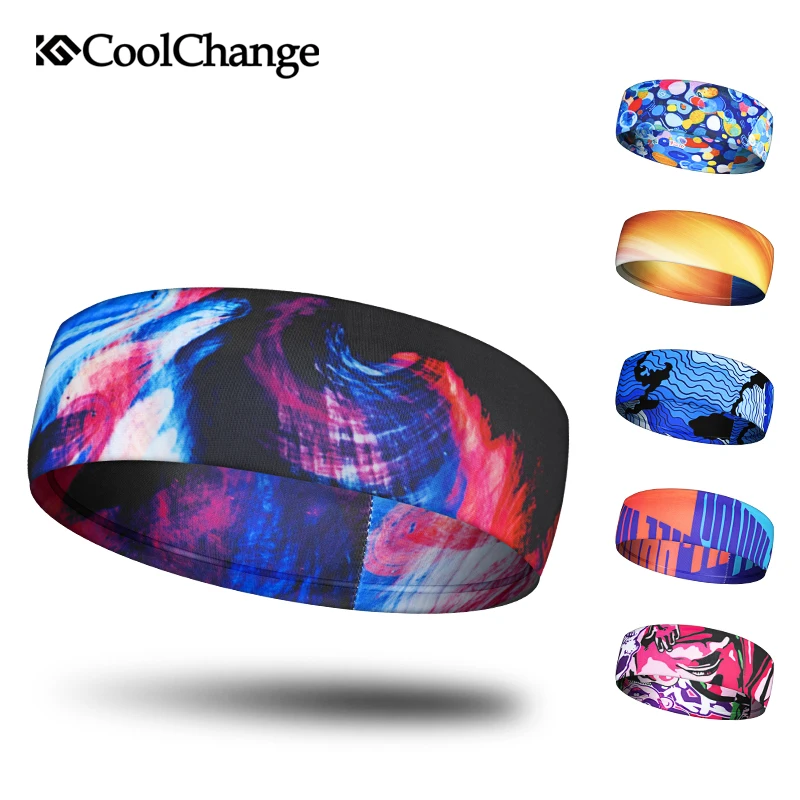 buy CoolChange Cycling Bandanas Outdoor Sports Fitness Running Yoga Riding Woman Man Summer Bicycle Headband MTB Bike Head Sweatband