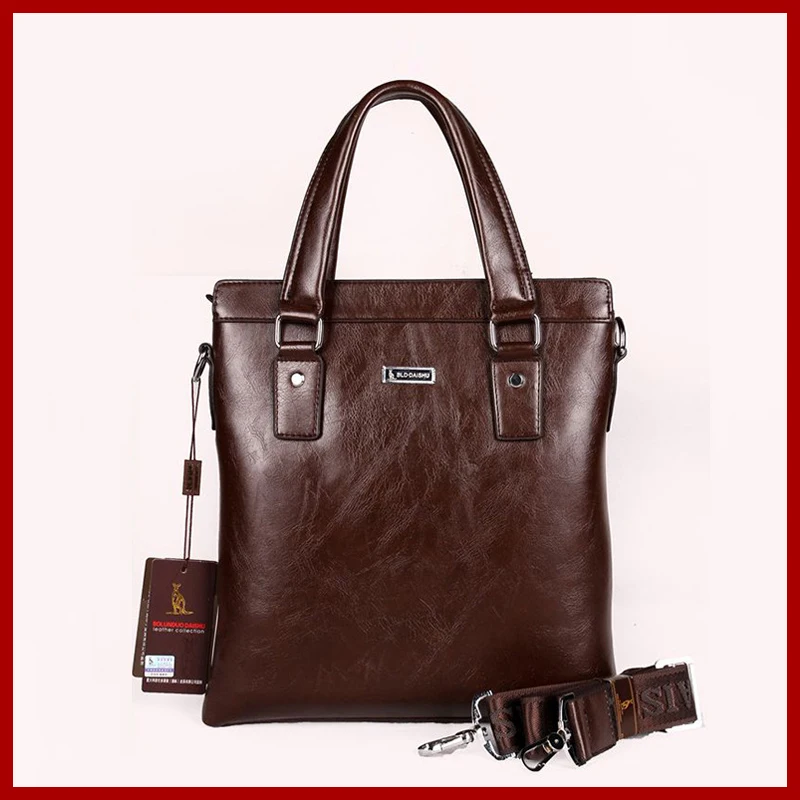 

2015 new arrival genuine leather bag fashion men messenger bags cowhide male business briefcase casual retro men's travel bags