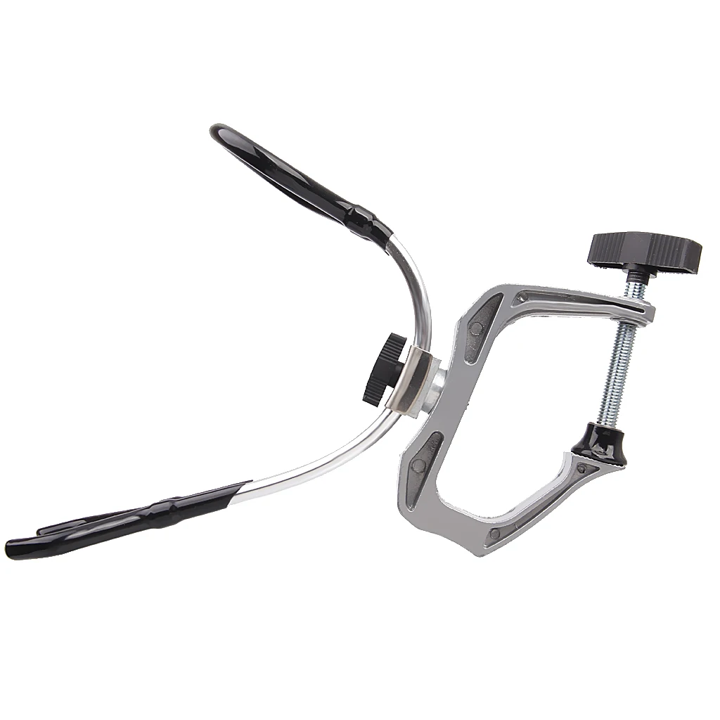 Adjustable Clamp On Boat Kayak Yacht Raft Stainless Steel Fishing Rod Holder Rack Equipment Max 5cm/2 inch