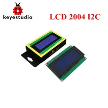 Frete grátis! Keyestudio 5 v I2C 20X4 LCD 2004 LCD Display Module Para Arduino UNO R3 com luz de Fundo Azul Branco caráter