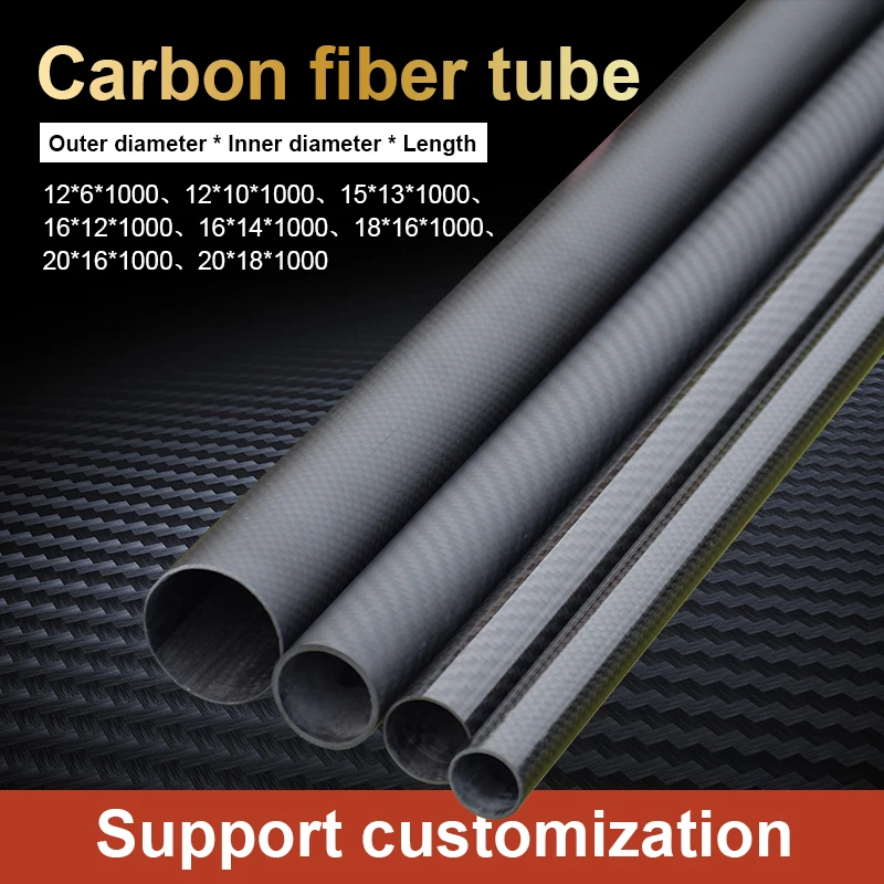 

3k Carbon Fiber Tube High-Strength Carbon Fiber Tube Plant Protection Drone Accessories High Toughness And Other Custom Design