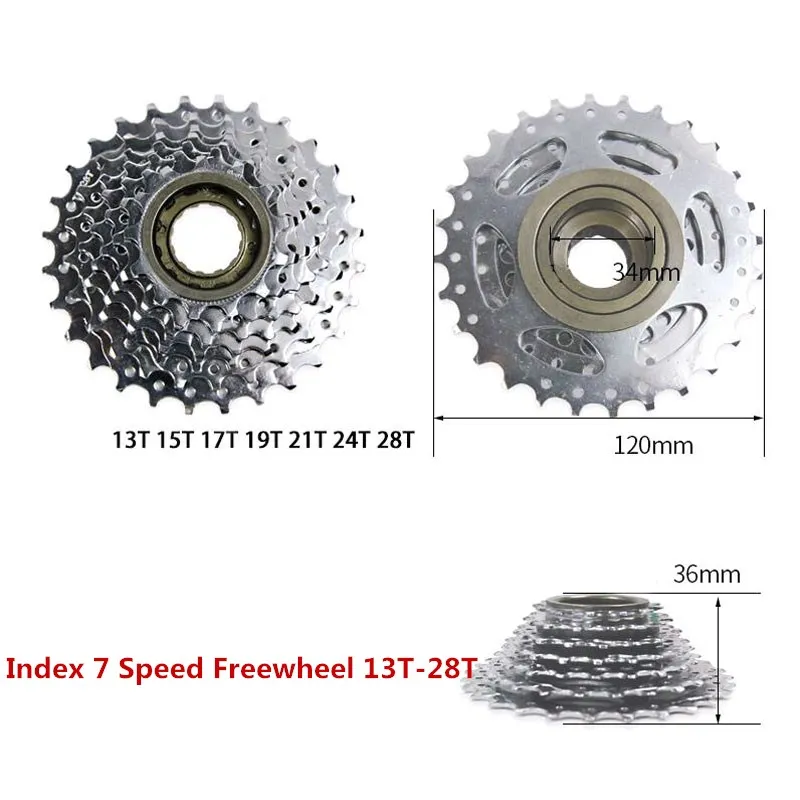 6 s/7 s/8 s/9 s/10 Скорость MTB горный велосипед Велосипедный Спорт индекс Велосипедный Спорт маховик Сталь выбеге с резьбовым czf004 - Цвет: index 7sp 13to28t