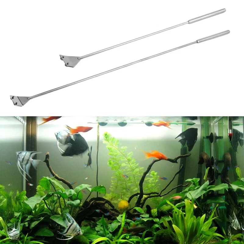 Stainless Steel Aquarium Fish Tank Algae Razor Scraper Blade Aquarium