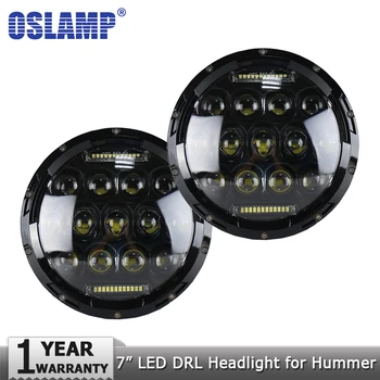 

Oslamp 7inch 75W H4 H13 Hi-lo Beam LED Headlight Bulbs Led Driving Light Headlights Headlamp 12v for AM General Hummer/H1&H2