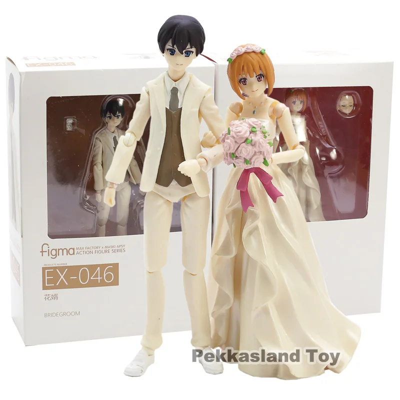 

Vogue Figma Bridegroom Bride Wedding Wonder Festival EX-046 EX-047 Marry Wedding anniversary Cake Action Figure Toys