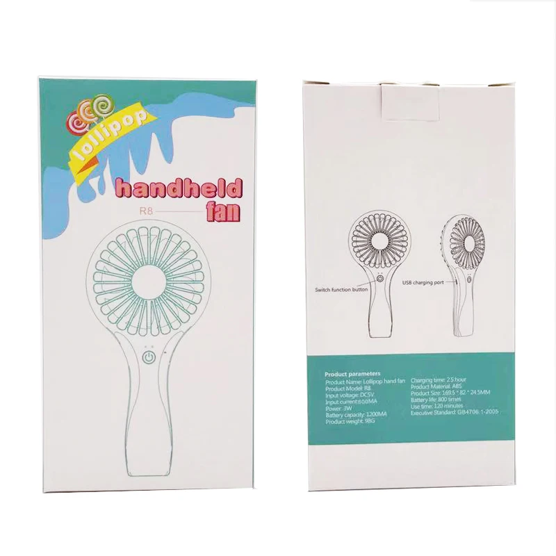 Portable Mini Fan USB Rechargeable 7 Blades Cooler Cooling removable Handheld Fan Ventilador Super Mute Silent Electric Fan  (9)