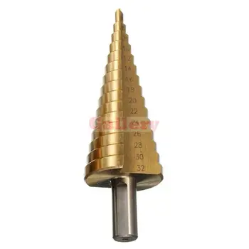 

Hot Sale HSS Triangle Shank Pagoda Step Drill Bit 4-32mm