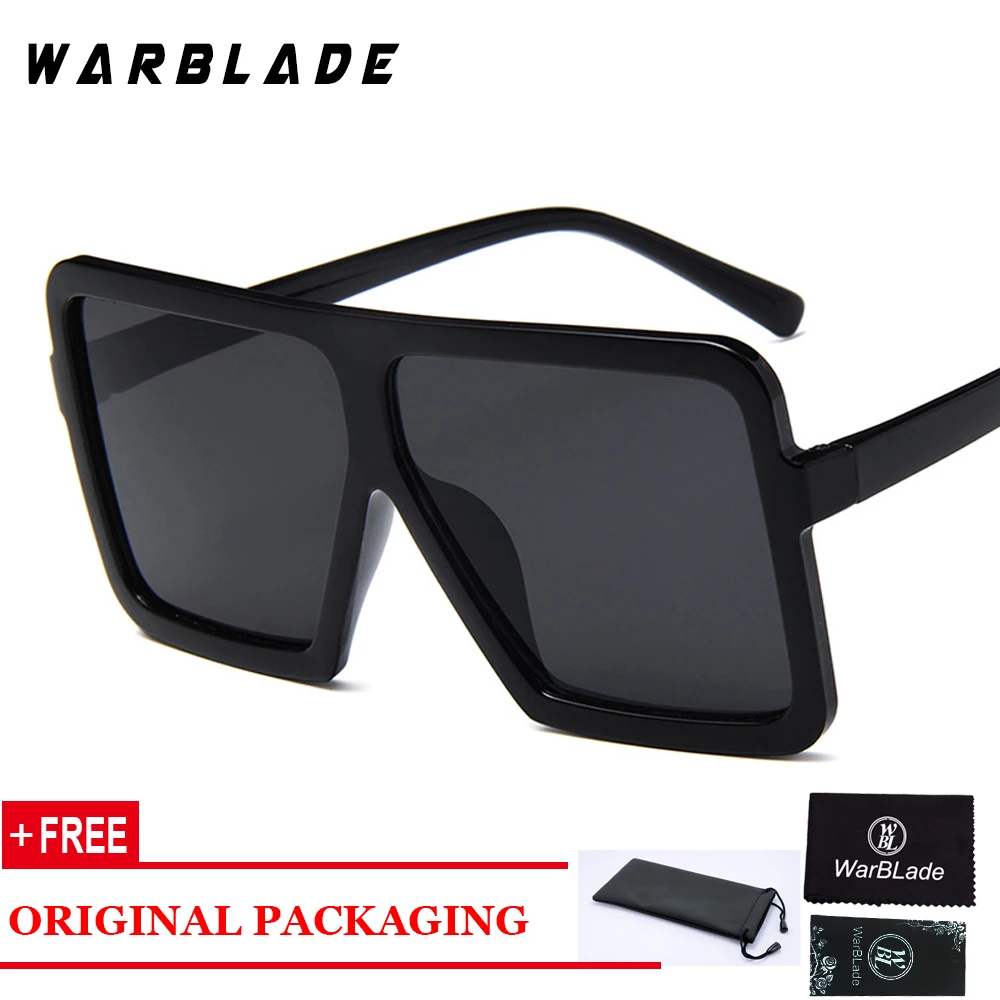 2022 Oversize Square Sunglasses Women Vintage Brand Designer Gradient
