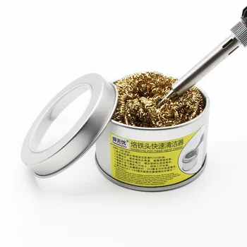 

FEORLO Welding Soldering Iron Tip Cleaner Desoldering Cleaning Ball Mesh Filter Cleaning Nozzle Tip Copper Wire Cleaner Ball