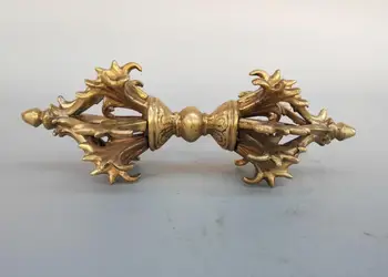 

China pure brass Buddhism vajry pestle Exorcism Tools