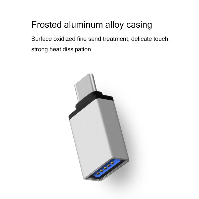 USB C OTG адаптер для передачи данных алюминий конвертер сплавов к USB 3,0 высокая скорость Трансмиссия адаптер для тип-c Xiaomi samsung Macbook