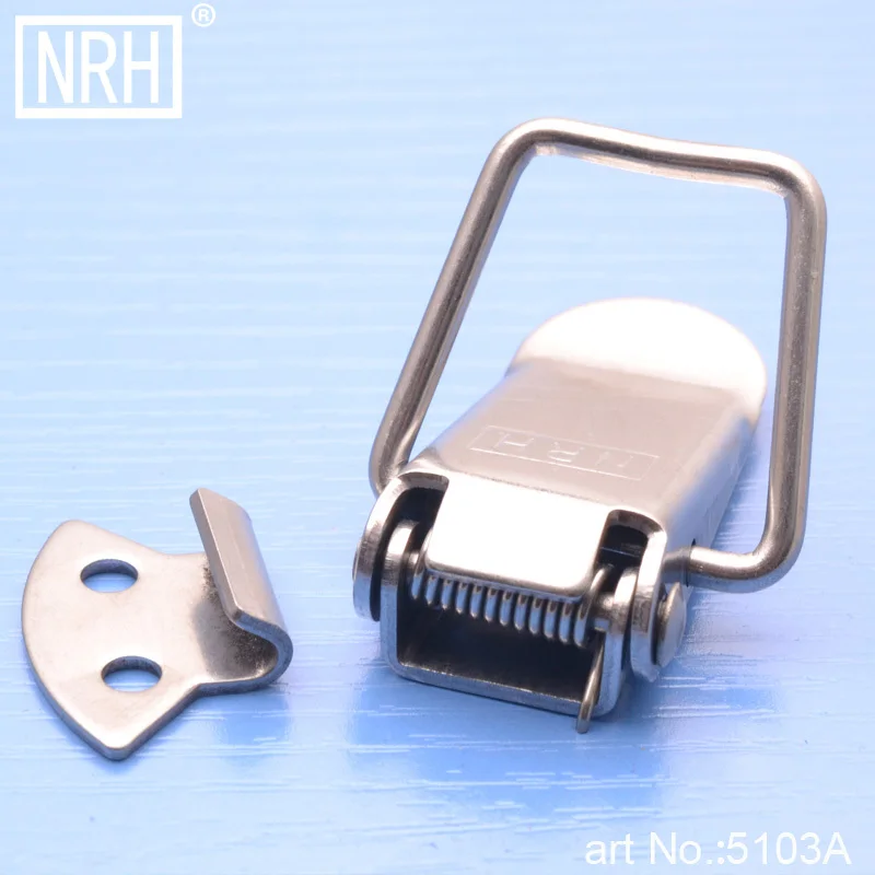 NRH 5103A stainless steel spring hasp Wooden case Flight Case Travelware Tool Box accessories Hardware latch hasp toggle latch