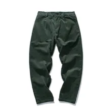 Army green мужские брюки прямого покроя с карманами, удобные Стрейчевые вельветовые брюки, городская Рабочая одежда