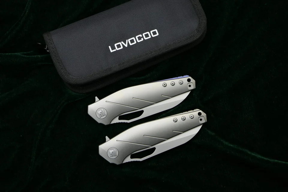 Складной нож LOVOCOO apology MRBS S35VN с титановой ручкой для охоты кемпинга выживания