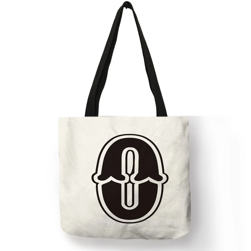 Big ABC Letters Print Messenger Shoulder HandBags Crossbody Women/'s Bag Black