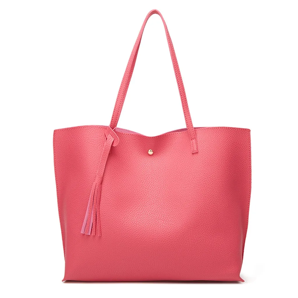 Женская Повседневная сумка на плечо женский с ручкой сумка 12 цветов женский большой вместительный кошелек с кисточками кожаная женская большая сумка-тоут