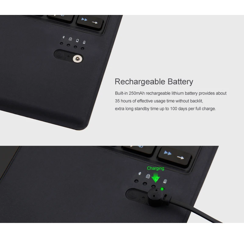 Bluetooth клавиатура с для microsoft Surface Pro 6/Pro 5/Pro 4/Pro 3, тонкий беспроводной чехол Bluetooth клавиатура с трекпадом