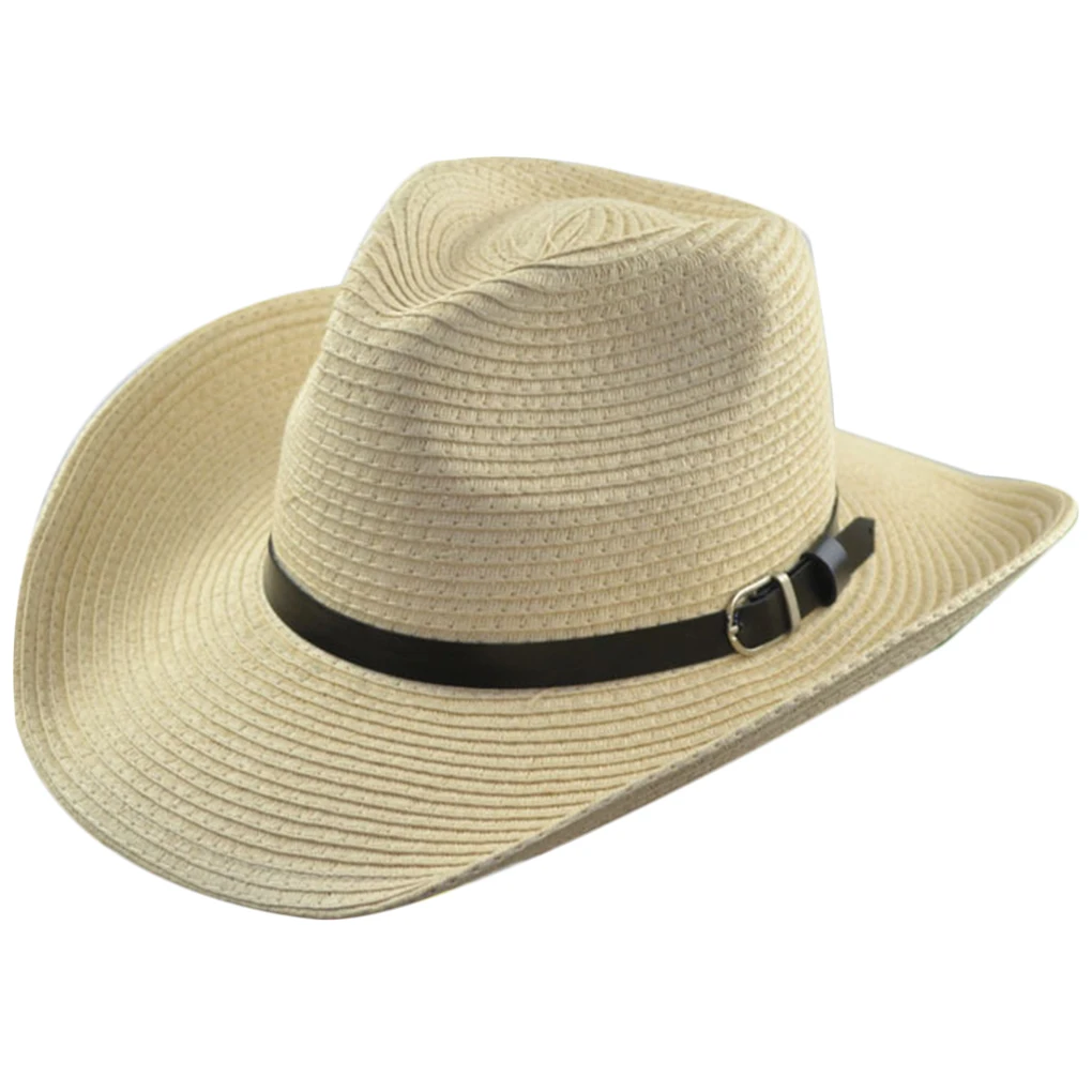 

Hot Hot Unisex Women Men Fashion Summer Casual Trendy Beach Sun Straw Panama Jazz Hat Cowboy Fedora hat Gangster Cap