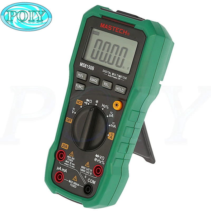 

Digital Multimeter Mastech MS8150B Portable Tester Meter Voltage Current Resistance Electrical USB Tecrep Diagnostic-tool