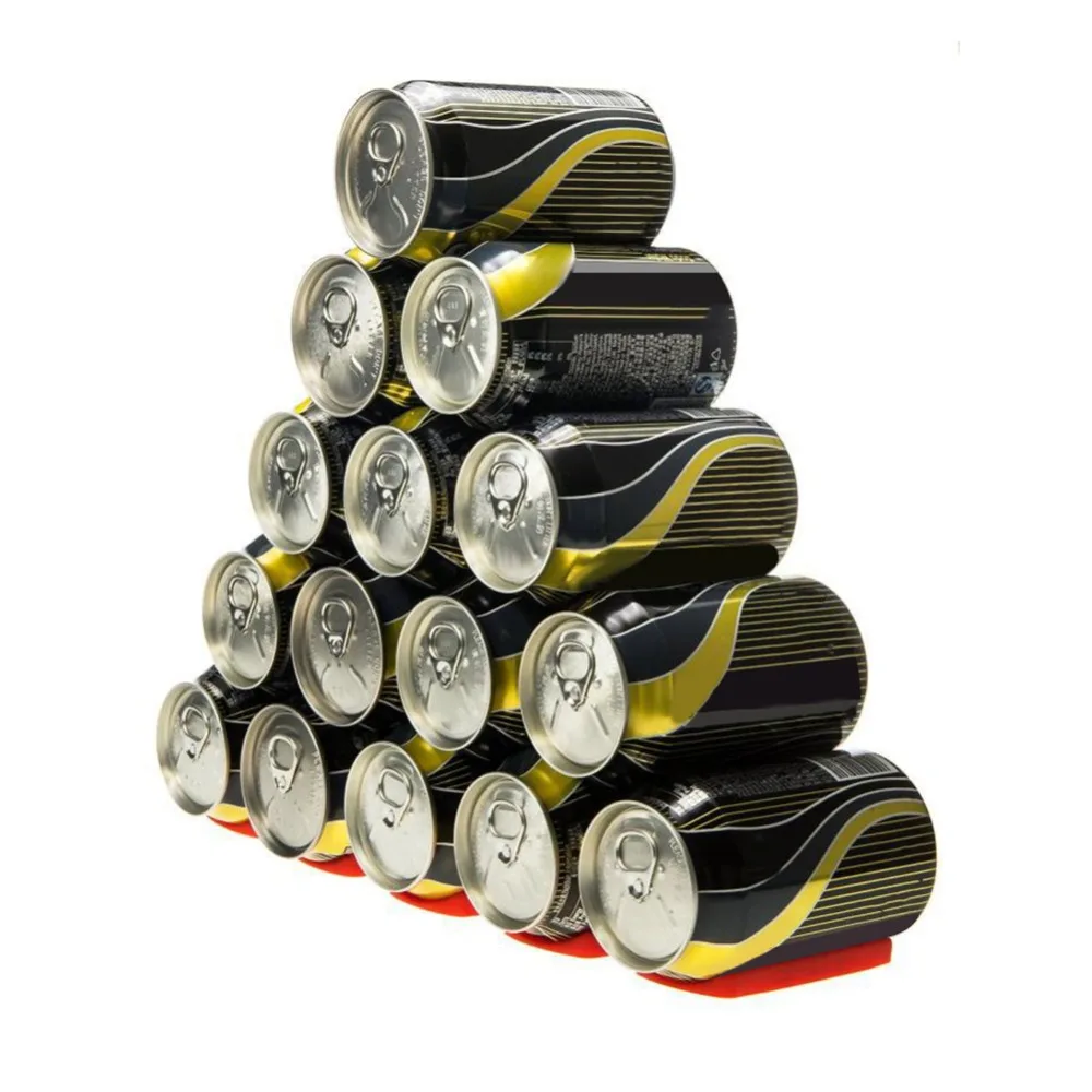 Silicone Refrigerator Anti-skid Pad Beer Bottles Cans Organizer Rack Holder Space Saver Stacking Tool Kitchen Organizer Tools