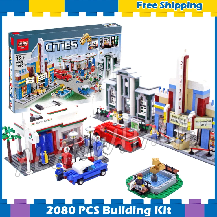 

2080pcs City Town Plan 50th Anniversary Edition Collection 02022 Model Building Blocks Children Gifts sets Compatible With Lago