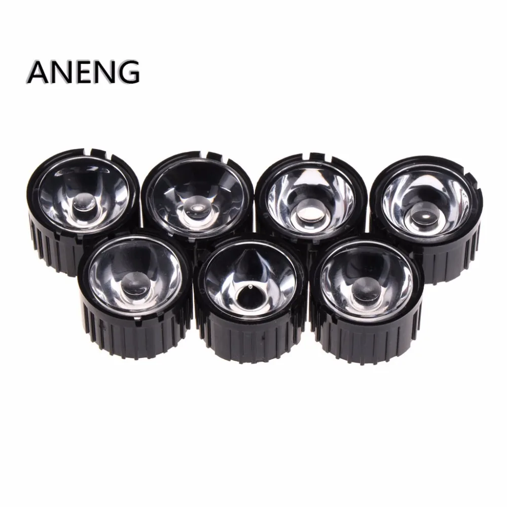 

ANENG 10 PCs 5/15/30/45/60/90/120 Degree Lens Reflector Collimator w/ Holder For 1-5 W LED