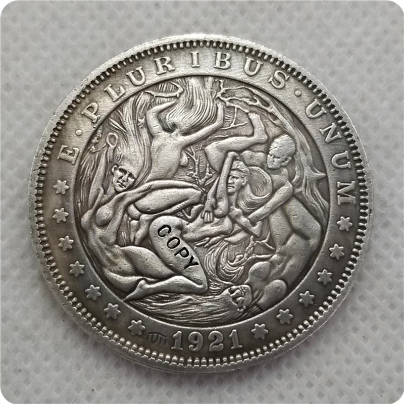 

Hobo Nickel Coin_1921-P Morgan Dollar COPY COIN