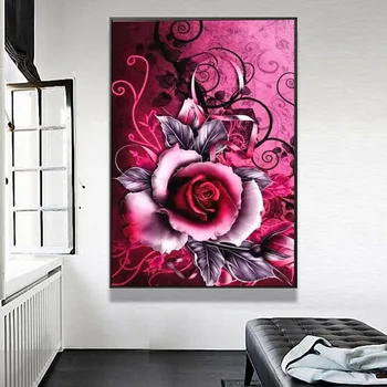 

Huacan 5d Diamond Embroidery Square/Round Rhinestones Flower Diamond Painting New Plant Diamond Art Home Decor