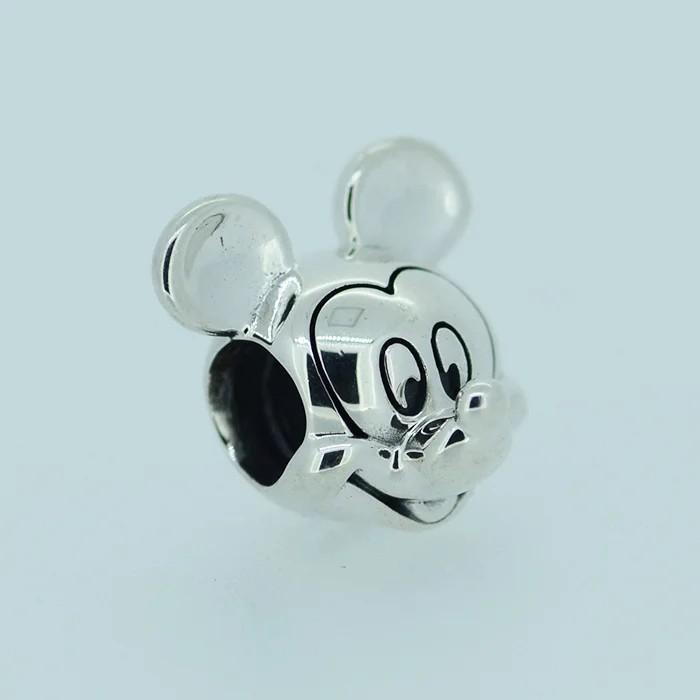 

DIY Beads for Jewelry Making Sterling-Silver-Jewelry MICKEY Bead Charms Silver 925 Berloque Perles Women