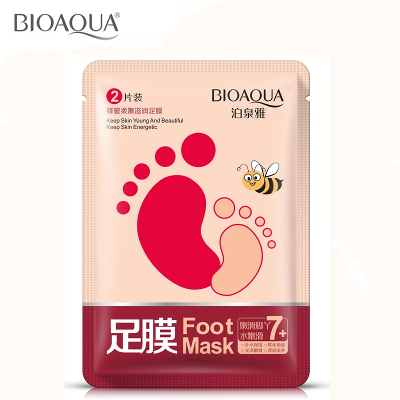

BIOAQUA Foot Mask Socks for Pedicure Foot Care Moist Hydrating Hand Care Hand Lotion Peeling Honey For Feet Exfoliating Foot Spa