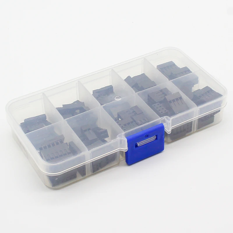 115 шт. наборы Dupont с коробкой 1P/2P/3P/4P/5P/6P/2*2/2*3/2*4/ 2 * 5Pin корпус пластиковый терминал