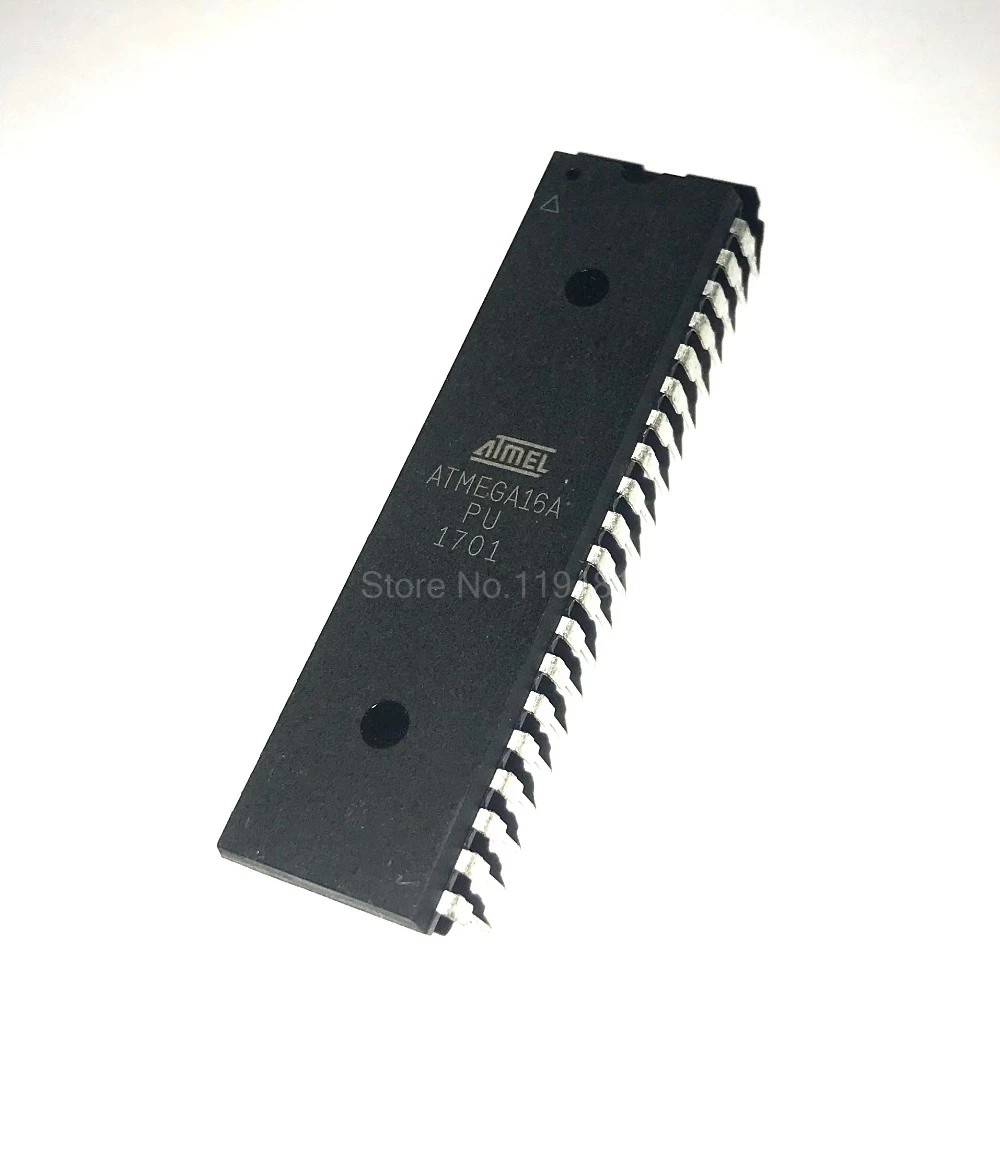 ATMEGA16A DIP40 MCU 8-битный ATmega AVR RISC 16KB флэш-памяти 3,3 V/5 V 40-PDIP ATMEGA16A-PU