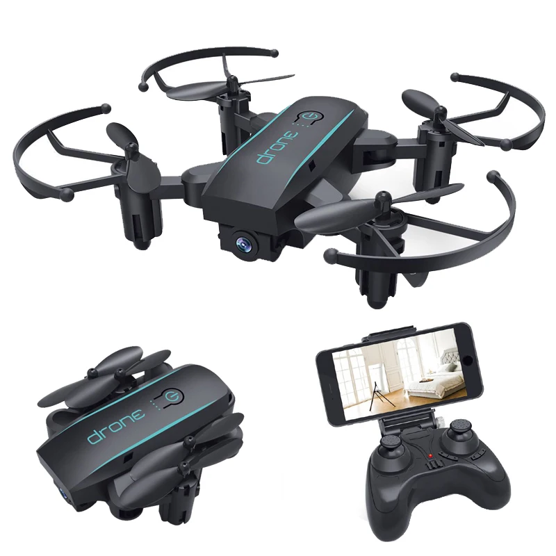 $25.39 HY Mini Drones With Camera HD 720P Quadrocopter Dron Foldable Real Time Video Headless WIFI FP