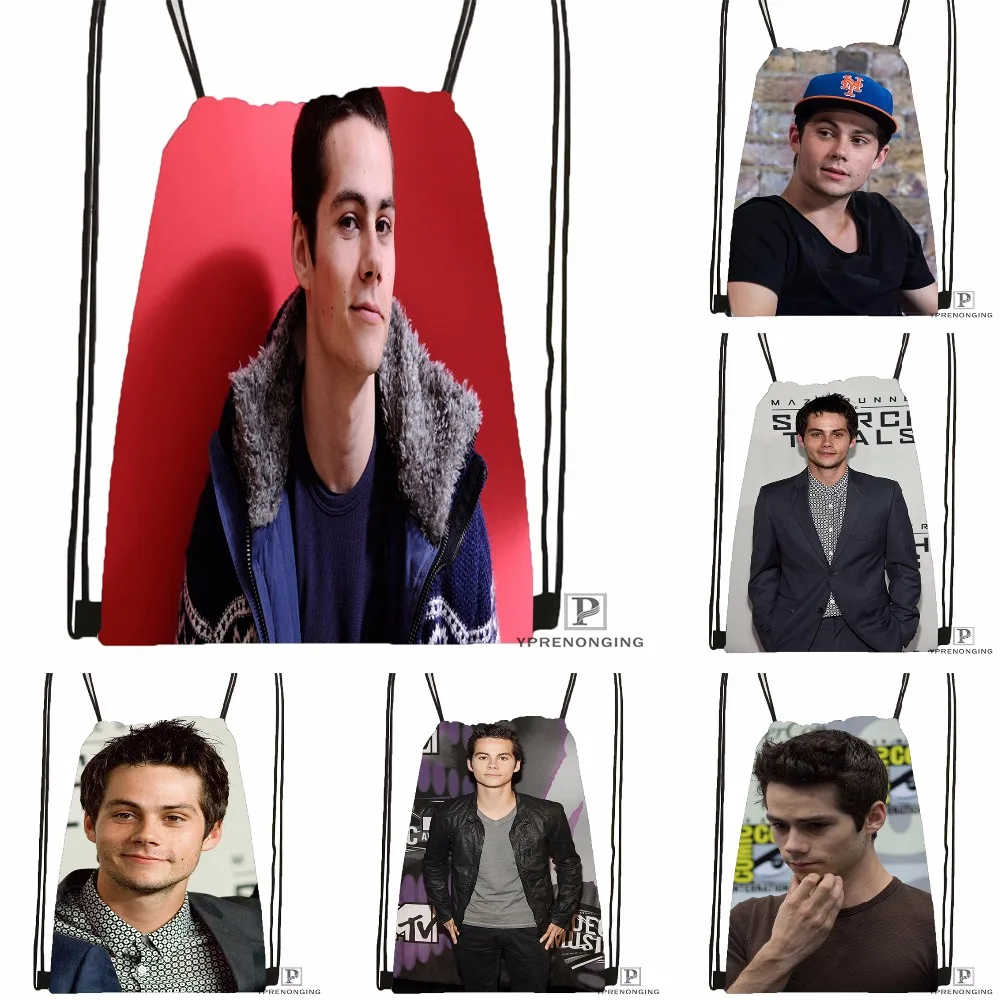 Custom Dylan O brien Drawstring Backpack Bag Cute Daypack Kids Satchel Black Back 31x40cm 180531 04