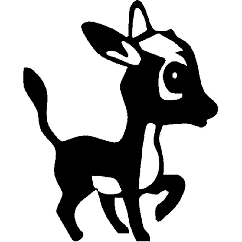 10.8cm*13.5cm Cute Pet Donkey Interesting Vinyl Decal Car Sticker Black