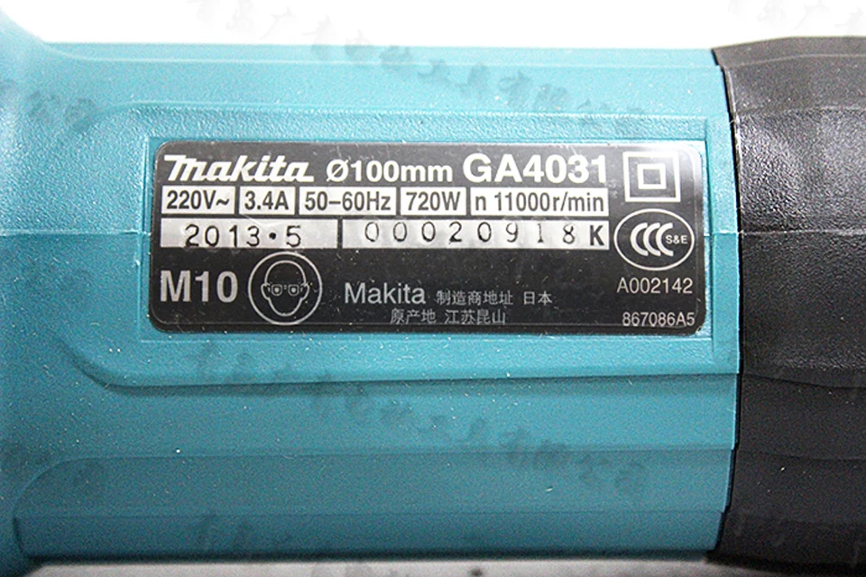 Япония Makita GA4031 угловая шлифовальная машина Сталь полированный металл резки 720 Вт 100 мм Tubular Ручка Малый в Диаметр