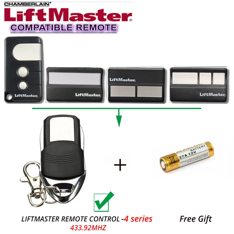 

LIFTMASTER CHAMBERLAIN 4330E 4335E Replacement Transmitter Gate Door Opener Remote Control