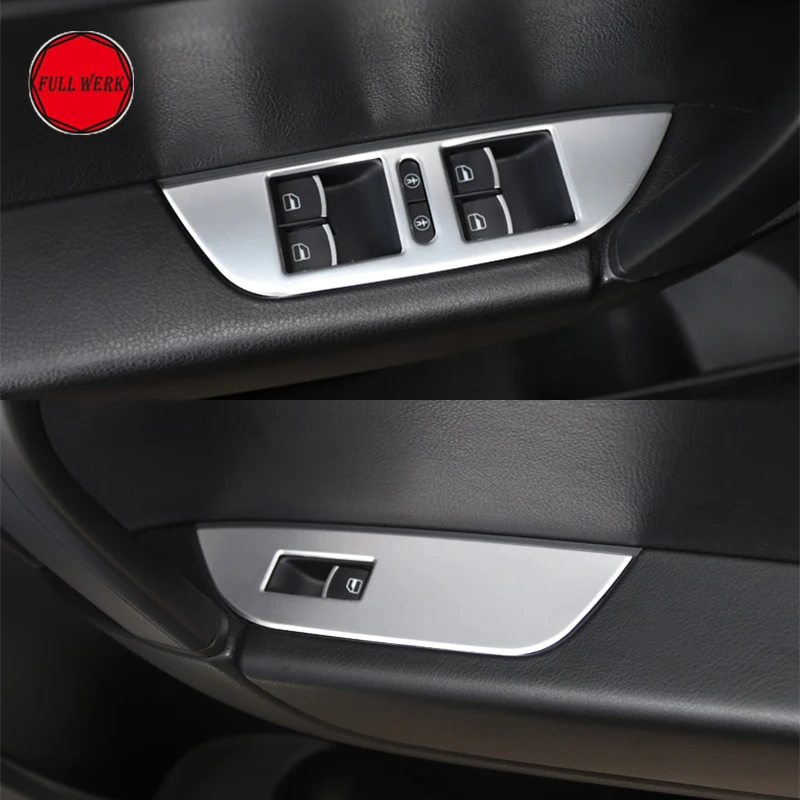 

Set of 6pcs Car Window Switch Panel Cover Trim Sticker for VW Volkswagen 2011-2018 Touareg Car Styling Refitting Accessories