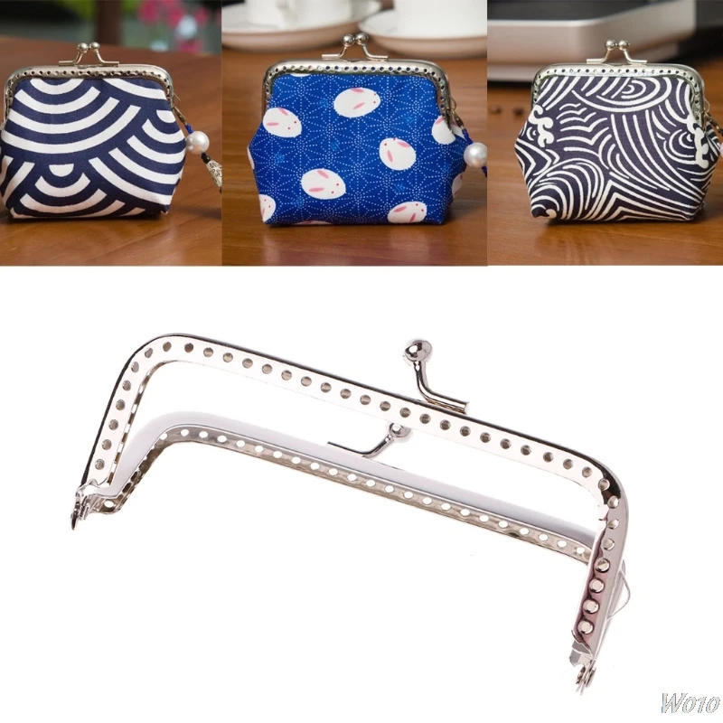 

1PC 10cm Square Metal Frame Kiss Clasp For Handle Bag Purse DIY Accessories-W110