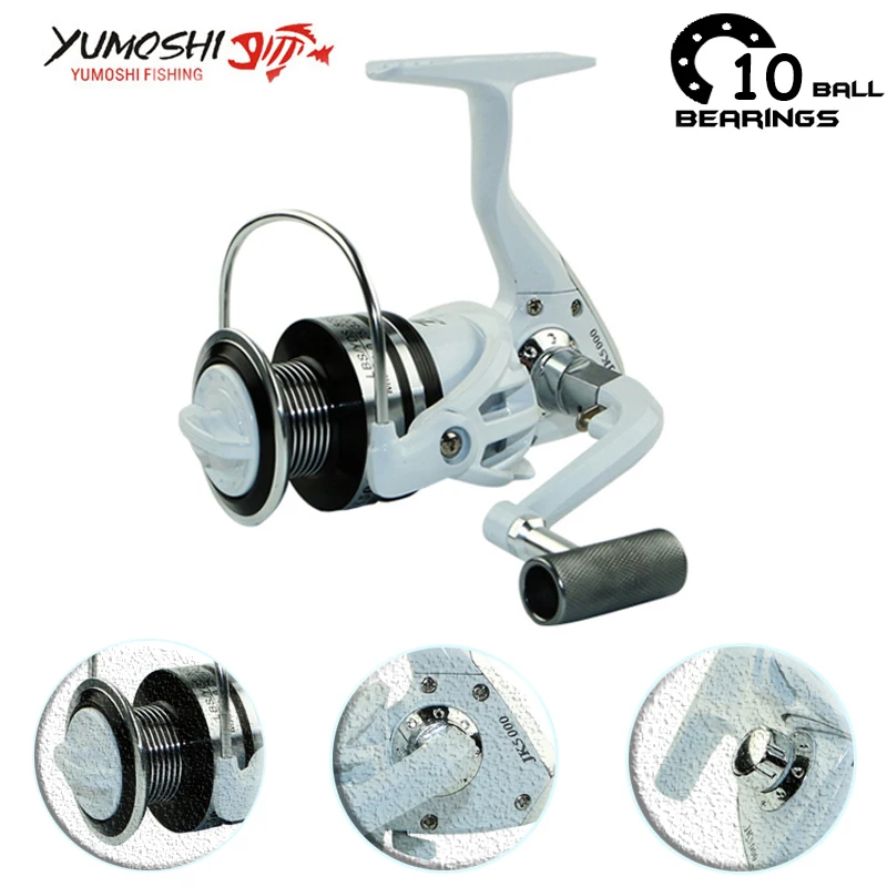 Yumoshi JK1000 7000 10 ball bearing Fishing Reel Spinning Fishing Reels