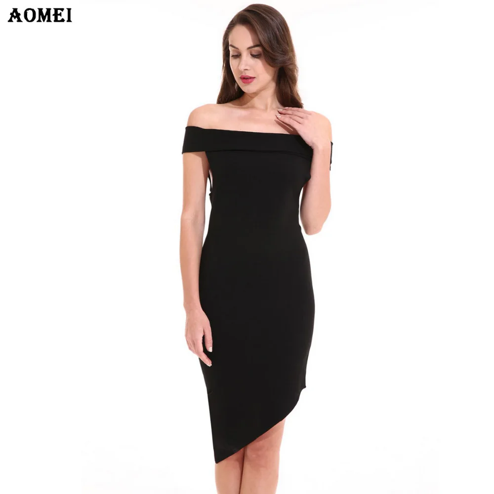 Off Shoulder Slim Dress
