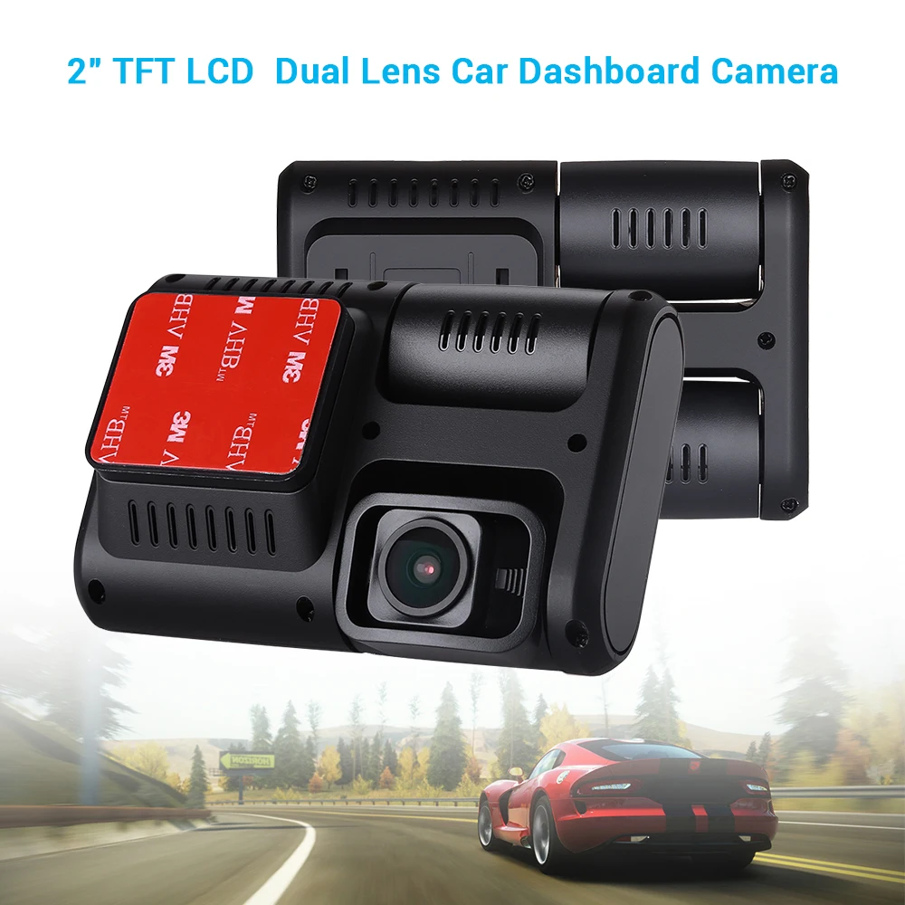 Автомобильный видеорегистратор 1080 P двойная камера Dash Cam gps sony IMX323 Full HD двойной