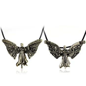 

The Mortal Instruments City of Bones The Infernal Devices Tessa's Clockwork Angel Pendant Necklaces Figure Cosplay Toys