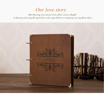 

Birthday Gift 12 Inch Classical Handmade DIY Loose-leaf Photo Album Wedding Sticker Scrapbook 1 Piece Free Shipping